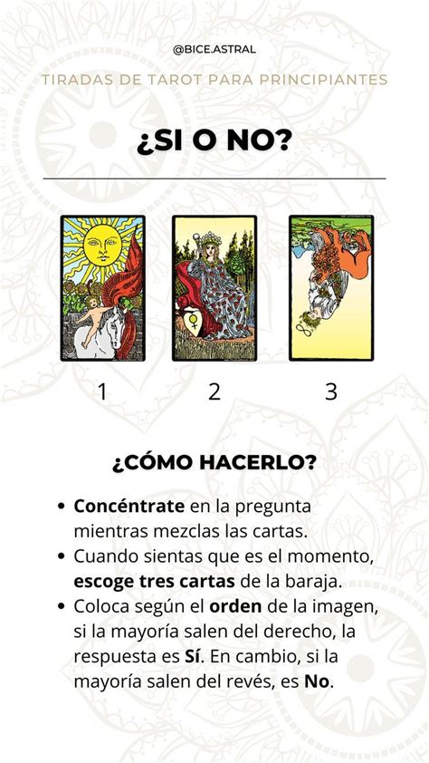 Tarot SI o NO Lectura ᐈ ¡Tirada Gratis para。